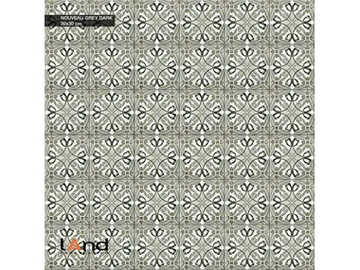 NOUVEAU DARK - Technical porcelain flooring with encaustic effect by land porcelanico - view 2